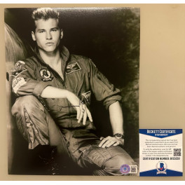 Val Kilmer  Top Gun Hand Signed 8"x10" Photo 2 + BECKETT COA