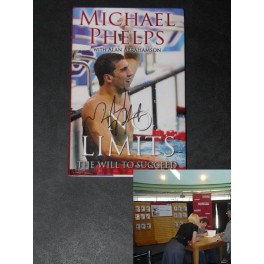 Michael Phelps Hand Signed Book 'No Limits' + Photo Proof