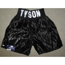 'IRON' MIKE TYSON Signed Boxing Trunks + ON LINE COA