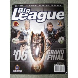 2006 Official Final Programme Signed By Both Captains + Proof