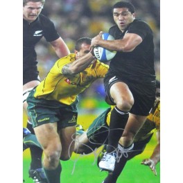 Mils Muliana Hand Signed 12"x18" Allblacks Photo 2 + Photo Proof