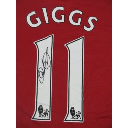 Ryan Giggs Hand Signed Man United Jersey + COA