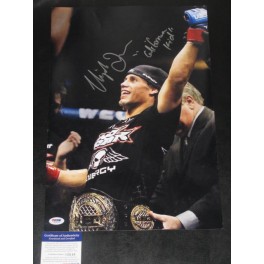 Urijah Faber 'The California Kid' Hand Signed HUGE 12" x 18" Photo2 + PSA/DNA J13110