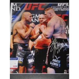 BROCK LESNAR UFC Hand Signed 16'x20' PSA J13060