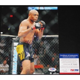 Anderson Silva Hand Signed 8" x 10" Colour Photo 3 + PSA/DNA