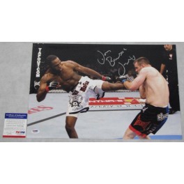 JON 'BONES' JONES Hand Signed HUGE 12'x18' Photo + PSA DNA COA K67715