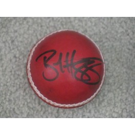 BRAD HOGG Hand Signed Cricket Ball