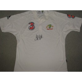 Glenn McGrath Hand Signed Ashes Shirt + Photo Proof