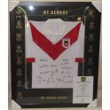 ST GEORGE Legends Hand Signed & Framed Retro Jersey Limited Edition 242/500