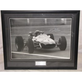 Sir Jack Brabham Hand Signed & Framed  HUGE 25" x 35" Quality Photo