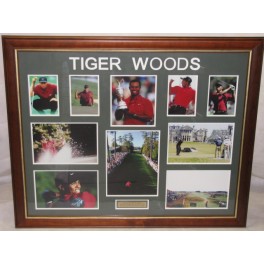 TIGER WOODS Hand Signed & Framed Photo