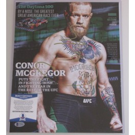 Conor McGregor Hand Signed 11"x14" Photo 4 + PSA BECKETT  COA * BUY 100% GENUINE CONOR SIGNATURE *