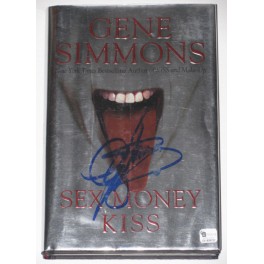 Gene Simmons Hand Signed Book 'SEX MONEY KISS' + GAI