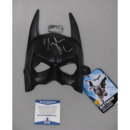 Batman Christian Bale Hand Signed Mask   + PSA DNA Beckett COA