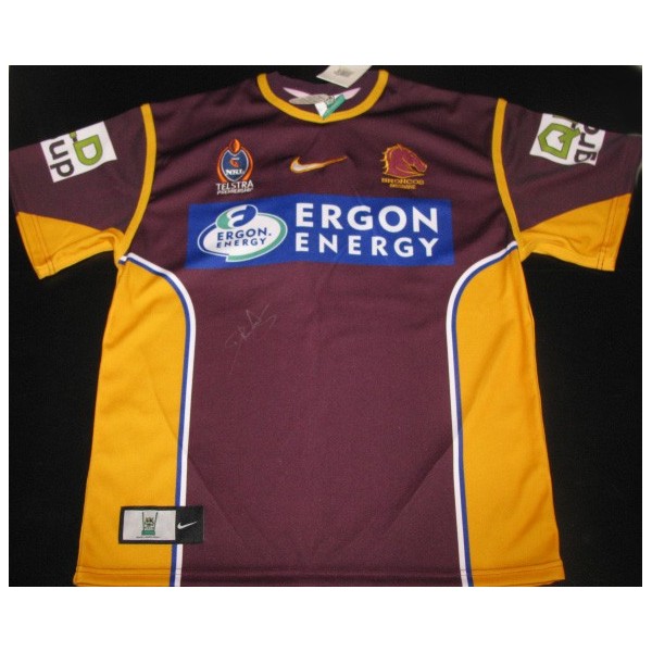 DARREN LOCKYER Hand Signed LTD EDT 2006 Premiership Broncos Jersey + Photo  Proof