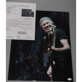 Pink Floyd ROGER WATERS  Hand Signed 16"x20" Photo + JSA COA