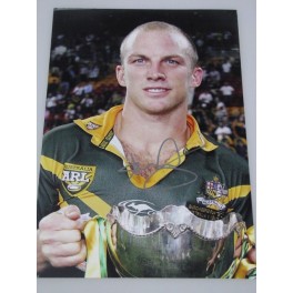 DARREN LOCKYER Hand Signed 8'x12' Photo 1