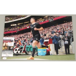 Dan Carter Allblacks  Hand Signed  12"x18" Photo 2+ JSA COA